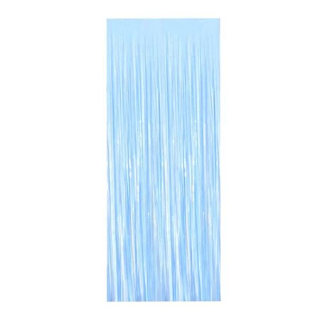 Cortina Fita Decorativa Enfeite Franja Azul Bebê