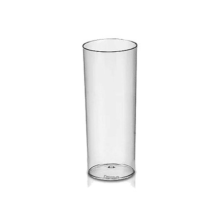 Copo Long Drink Transparente Decoração 340ml Plástico