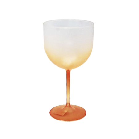 Taça De Gin Coral Fosco Acrílica 600ml Decoração Lembrança