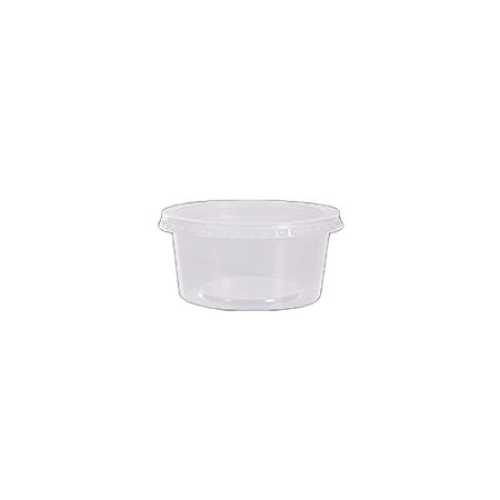 Pote Redondo Com Tampa Embalagem Plástico 200ml 24un