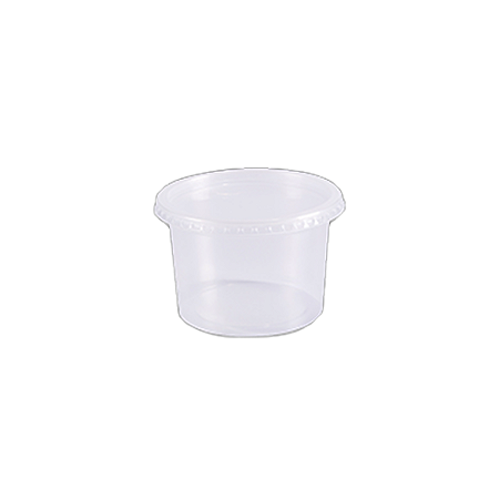 kit Pote e Tampa Redondo Embalagem Plástico 500ml 24un