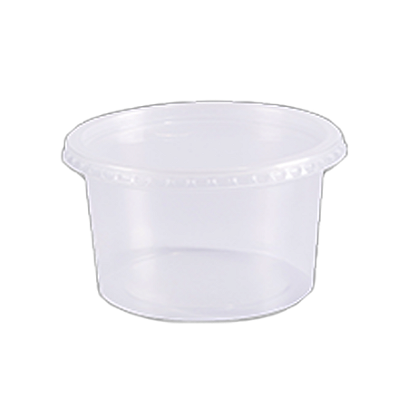 Kit Pote e Tampa Redondo Embalagem Plástico 1000ml 24un