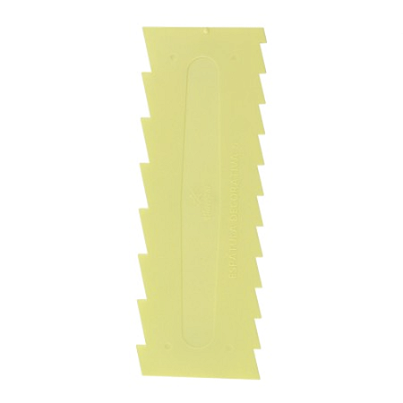 Espátula Decorativa Confeitaria Modelo Nº5 Amarela Bluestar