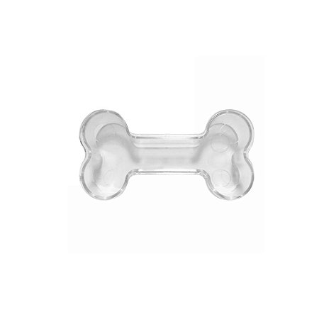 Tubete Formato Osso Transparente Lembrancinhas 6unid