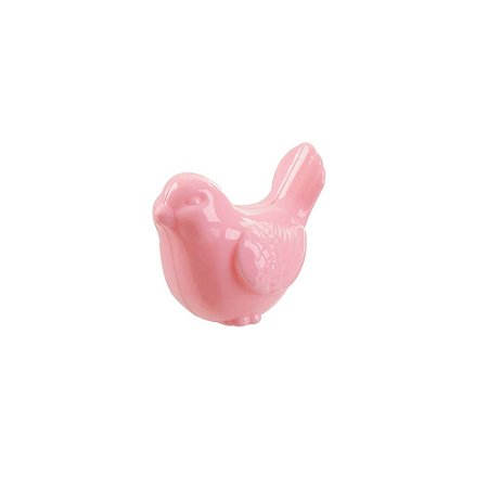 Tubete Formato Passarinho Rosa Lembrancinhas 5 unid