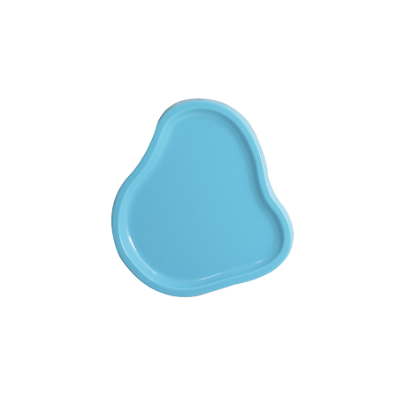 Bandeja Orgânica Dubai Plástica Decoração Azul Mod 2