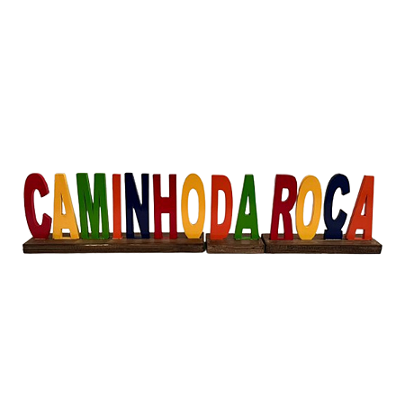 Display Frase Caminho Da Roça Festa Junina Placa MDF