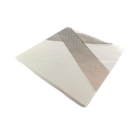 Guardanapo Geométrico Rose Gold Papel Folha Dupla 10 fls 33x33