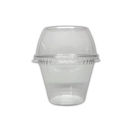 Embalagem G677 Plástica Pote Doces 250ml Transparente 25un