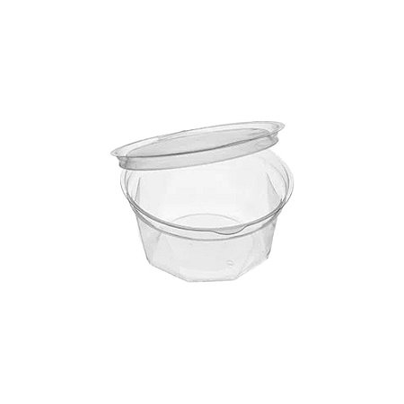 Embalagem G750D Plástica Pote Diamante 350ml Transparente 10un