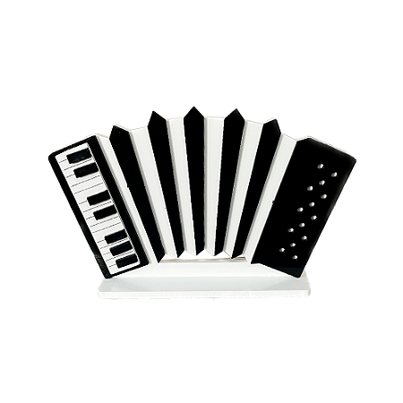 Display Mdf Sanfona Festa Junina Decorativo Totem Preto