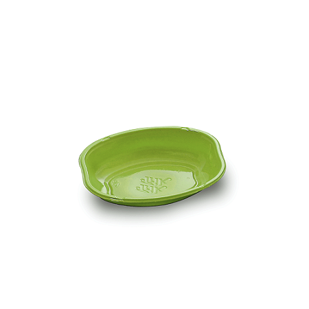 Cumbuca Oval Verde Plástico Sobremesas Descartável 300ml 10un