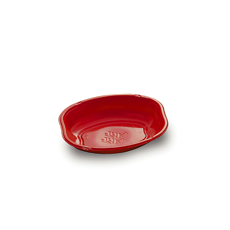 Cumbuca Oval Vermelho Plástico Sobremesas Descartável 300ml 10un