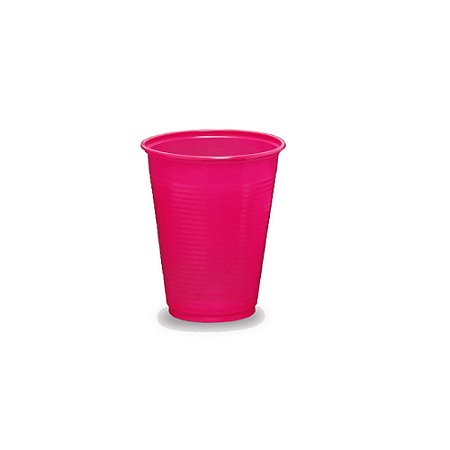 Copo Trik Pink Descartável Plástico 200ml 50uni Festas