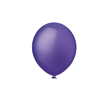 Balão Happy Day Prime Violeta 12" Bexiga Decoração 25unid