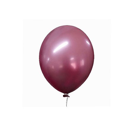 Balão Happy Day Prime Aluminio Pink 12" Bexiga 25unid