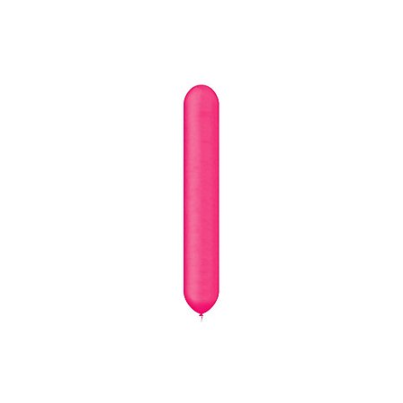 Balão Happy Day Palito 260 Liso Pink Bexiga Decorar 50unid