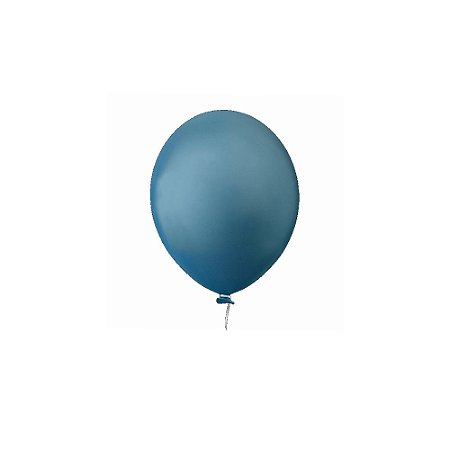 Balão Happy Day Azul Ártico 9" Bexiga Decoração 50unid