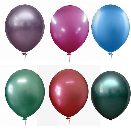 Balão Happy Day Prime Aluminio Cores Sortidas 9" Bexiga 25unid
