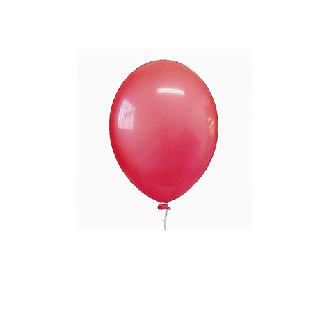 Balão Happy Day 9" Cristal Vermelho Bexiga 30unid