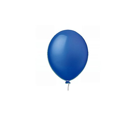 Balão Happy Day Liso Azul Escuro 8" Bexiga Decoração 50unid