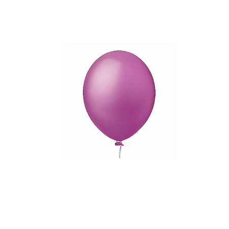 Balão Happy Day Liso Fucsia 8" Bexiga Decoração 50unid