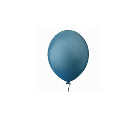 Balão Happy Day Liso Azul Ártico 8" Bexiga Decoração 50unid
