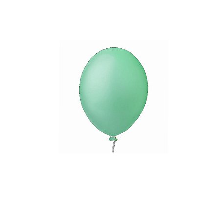 Balão Happy Day Liso Verde Água 8" Bexiga Decoração 50unid