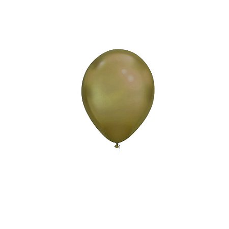 Balão Happy Day Liso Amarelo Ocre 8" Bexiga Decoração 50unid