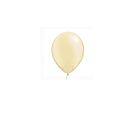 Balão Happy Day Perolado Candy Marfim 5" Bexiga 50uni Decoração