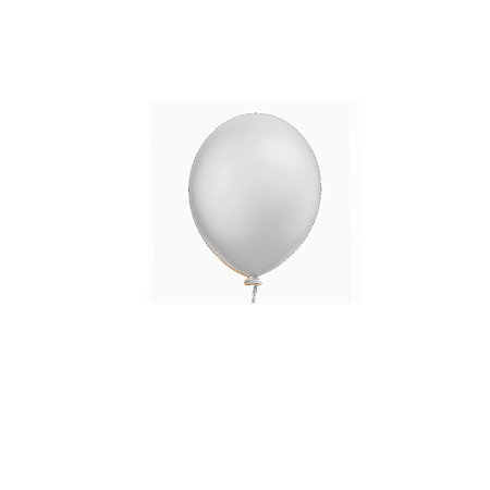 Balão Happy Day Perolado Prata 5" Bexiga 50uni Decoração