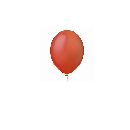Balão Happy Day Liso Laranja 5" Bexiga Decoração 50unid