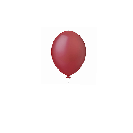 Balão Happy Day Liso Vermelho Paixão 5" Bexiga Decoração 50un