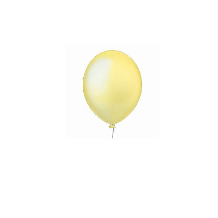 Balão Happy Day Liso Marfim 5" Bexiga Decoração 50unid
