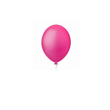 Balão Happy Day Liso Pink 5" Bexiga Decoração 50unid