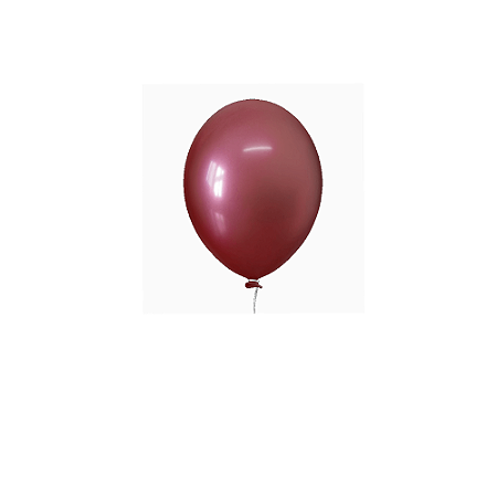 Balão Happy Day Aluminio Vermelho 5" Bexiga 25unid