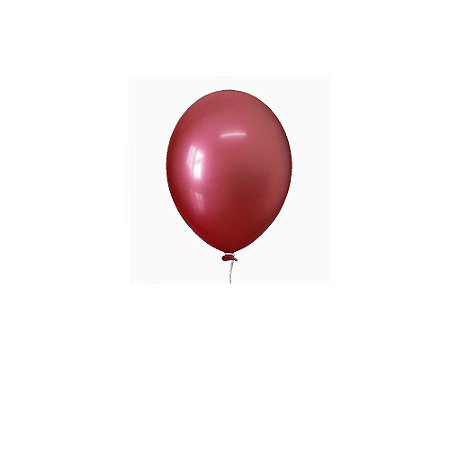 Balão Happy Day Aluminio Vermelho 5" Bexiga 25unid