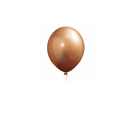 Balão Happy Day Aluminio Bronze 5" Bexiga 25unid
