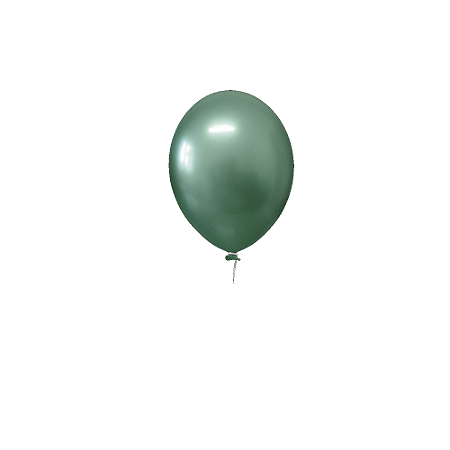 Balão Happy Day Aluminio Verde 5" Bexiga 25unid