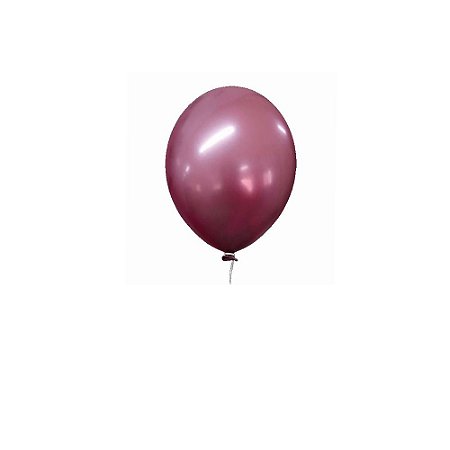 Balão Happy Day Aluminio Pink 5" Bexiga 25unid