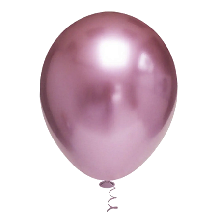 Balão Pic Pic 16" Platino Rosa 12un Redondo Bexiga Decoração