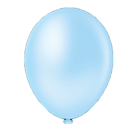 Balão Pic Pic 16" Azul Claro Liso 12un  Bexiga Decoração