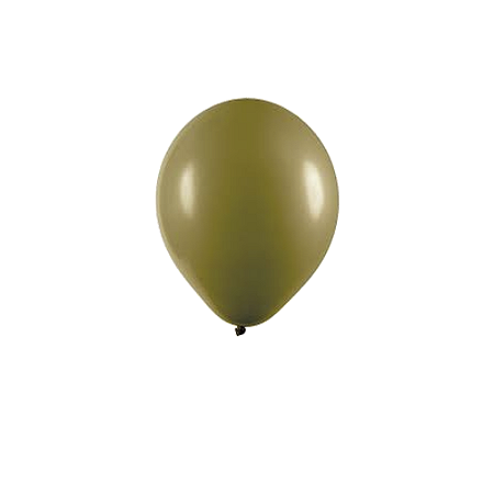 Balão Pic Pic 09" Verde Oliva Liso 50un Bexiga Decoração