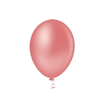 Balão Pic Pic 09" Rosa Blush Liso 50un Bexiga Decoração