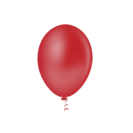 Balão Pic Pic 09" Vermelho Liso 50un Bexiga Decoração