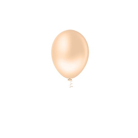 Balão Pic Pic Liso Bege 5" Bexiga Decoração 50unid