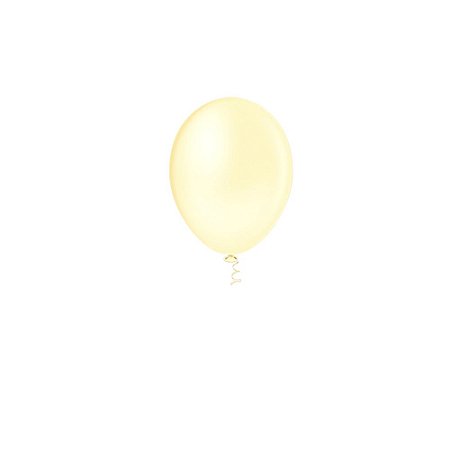 Balão Pic Pic Liso Marfim 5" Bexiga Decoração 50unid