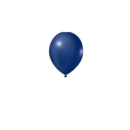 Balão Pic Pic Liso Azul Indigo 5" Bexiga Decoração 50unid