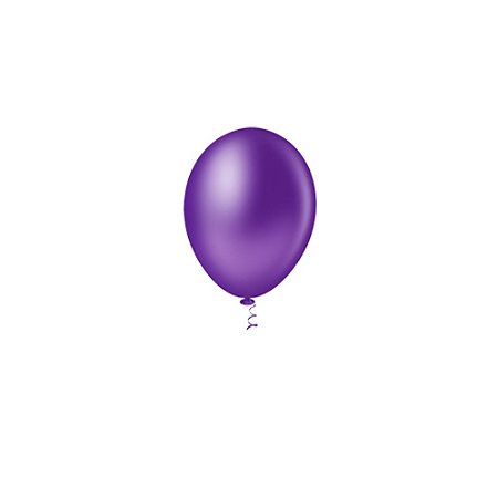 Balão Pic Pic Liso Violeta 5" Bexiga Decoração 50unid