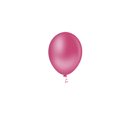 Balão Pic Pic Liso Pink 5" Bexiga Decoração 50unid